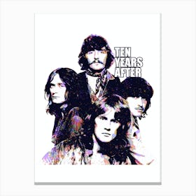 Ten Years After Splash Colorful Art Canvas Print