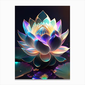 Giant Lotus Holographic 1 Canvas Print