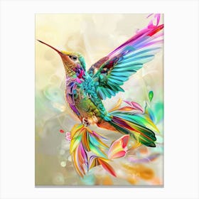 Colorful Hummingbird Canvas Print