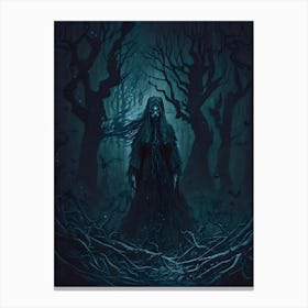 Dark Forest Witch Canvas Print