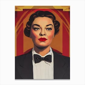 Simone Signoret Illustration Movies Canvas Print