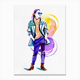 Fashion Illustration 1 Canvas Print