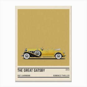 The Great Gatsby Movie Car Canvas Print