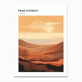 Peak District National Park England 2 Hiking Trail Landscape Poster Canvas Print