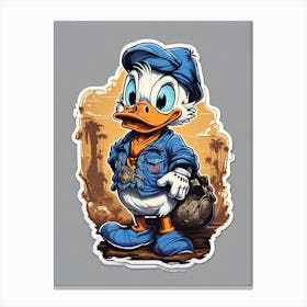 Donald Duck 4 Canvas Print