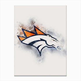 Denver Broncos Painting Canvas Print