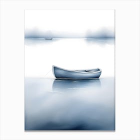 Abstract Boat In The Water Canvas Print