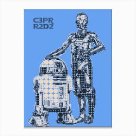 C3po & R2d2 Canvas Print