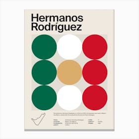 Mid Century Hermanos Rodriguez F1 Canvas Print