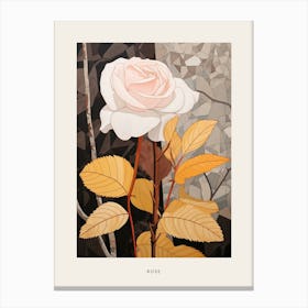 Flower Illustration Rose 4 Poster Canvas Print