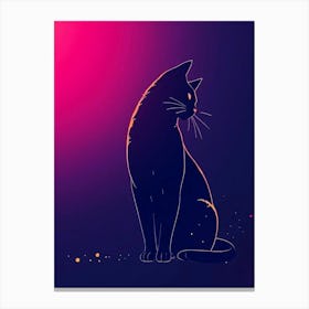 Feline Creative Cat Illustration 21 1 Canvas Print