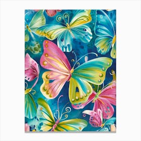 Colorful Butterflies 3 Canvas Print