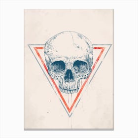 Skull in Triangle II Canvas Print