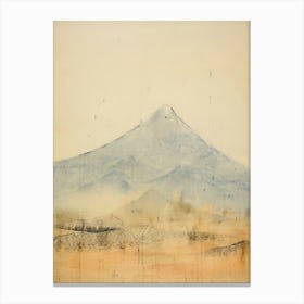 Hokkaido. Winter: Retro Aesthetic Japanese Landscape Wall Art Home Decoration Canvas Print