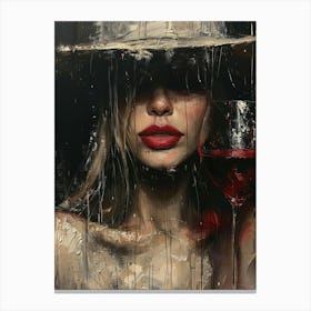 'The Woman In The Hat' Canvas Print