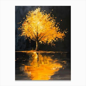 Tree In Water Canvas Print