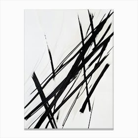 'Black Lines' Canvas Print