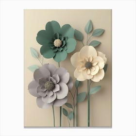 Paper Flowers Canvas Print