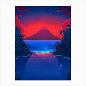 Sunset Over The Ocean 87 Canvas Print