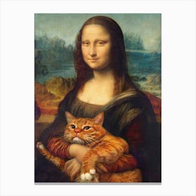 Mona Cat Canvas Print