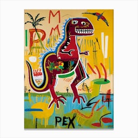 dinosaur abstract Canvas Print