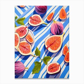 Figs Fruit Summer Illustration 2 Canvas Print