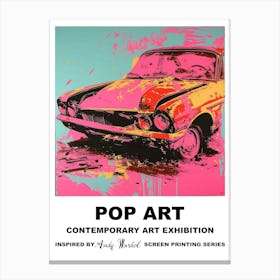 Poster Car Crash Pop Art 2 Leinwandbild