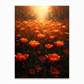 Red Tulips 1 Canvas Print