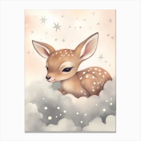 Sleeping Baby Deer 2 Canvas Print