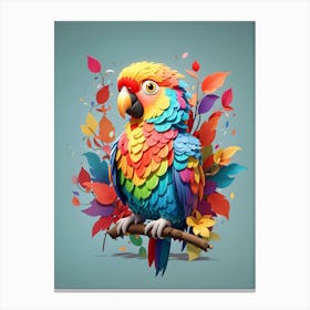 Colorful Parrot 2 Canvas Print