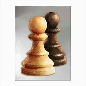 Chess Pieces 1 Canvas Print