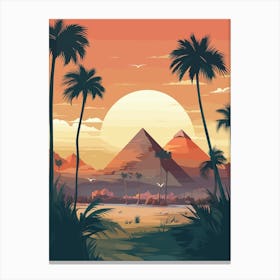 Egyptian Sunset - Giza 1 Canvas Print