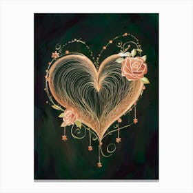 Heart Of Gold 4 Canvas Print