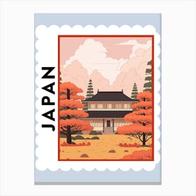 Japan 2 Travel Stamp Poster Canvas Print