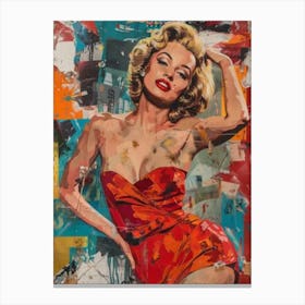 Pop Art Marilyn Monroe Canvas Print