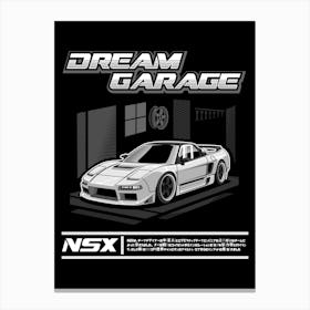 Honda NSX White Canvas Print