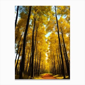 Autumn Trees In The Forest 7 Canvas Print