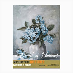 A World Of Flowers, Van Gogh Exhibition For Get Me Not 2 Canvas Print
