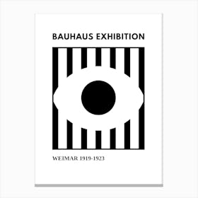 Bauhaus Black Exhibition Canvas Print