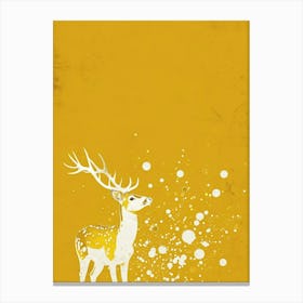 Yellow Deer 3 Canvas Print