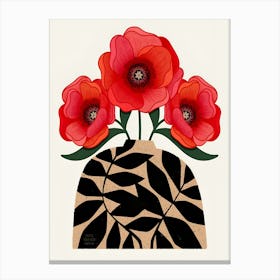 Red Poppies 3 Canvas Print