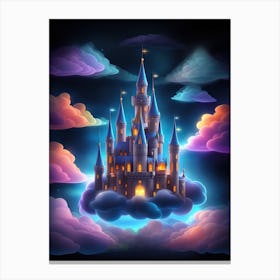 Castle In The Clouds Canvas Print