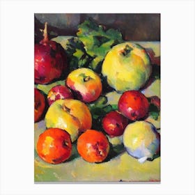 Kohlrabi Cezanne Style vegetable Canvas Print