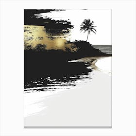 Black And White Painting 7 Canvas Print