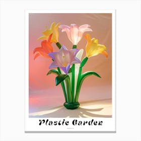 Dreamy Inflatable Flowers Poster Amaryllis 4 Canvas Print