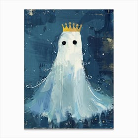 Ghost With A Crown Canvas Print