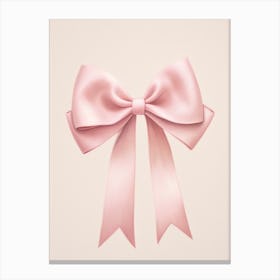 Pink Bow 4 Canvas Print