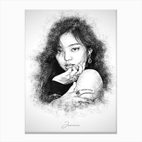 Jennie Blackpink Canvas Print