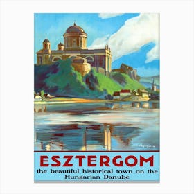 Esztergom, Danube River, Hungary Canvas Print