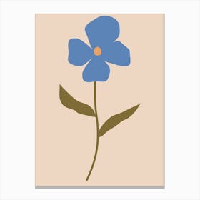 Blue Flower 10 Canvas Print